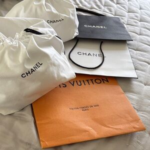 LV and Chanel bags & pouches